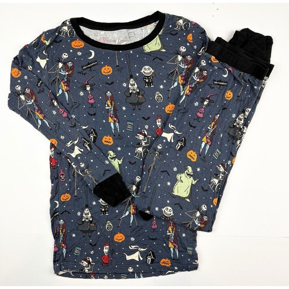 Little Sleepies Pajamas 2 Piece Long Sleeve Disney Jack Skellington Sz12-14